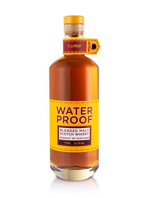 waterproof malt scotch whisky.